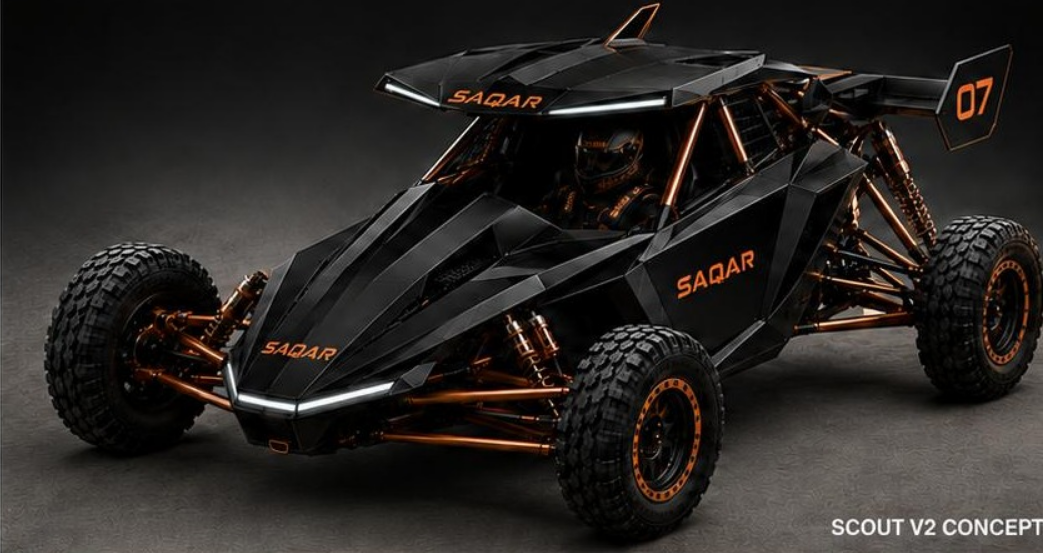 Black SAQAR Scout V2 concept render